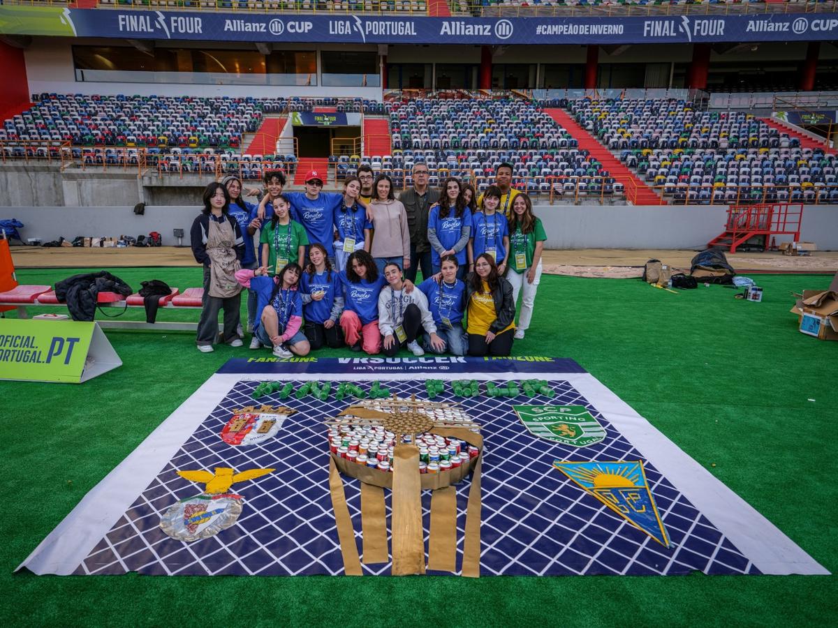 Reciclagem e criatividade num mosaico da Final Four