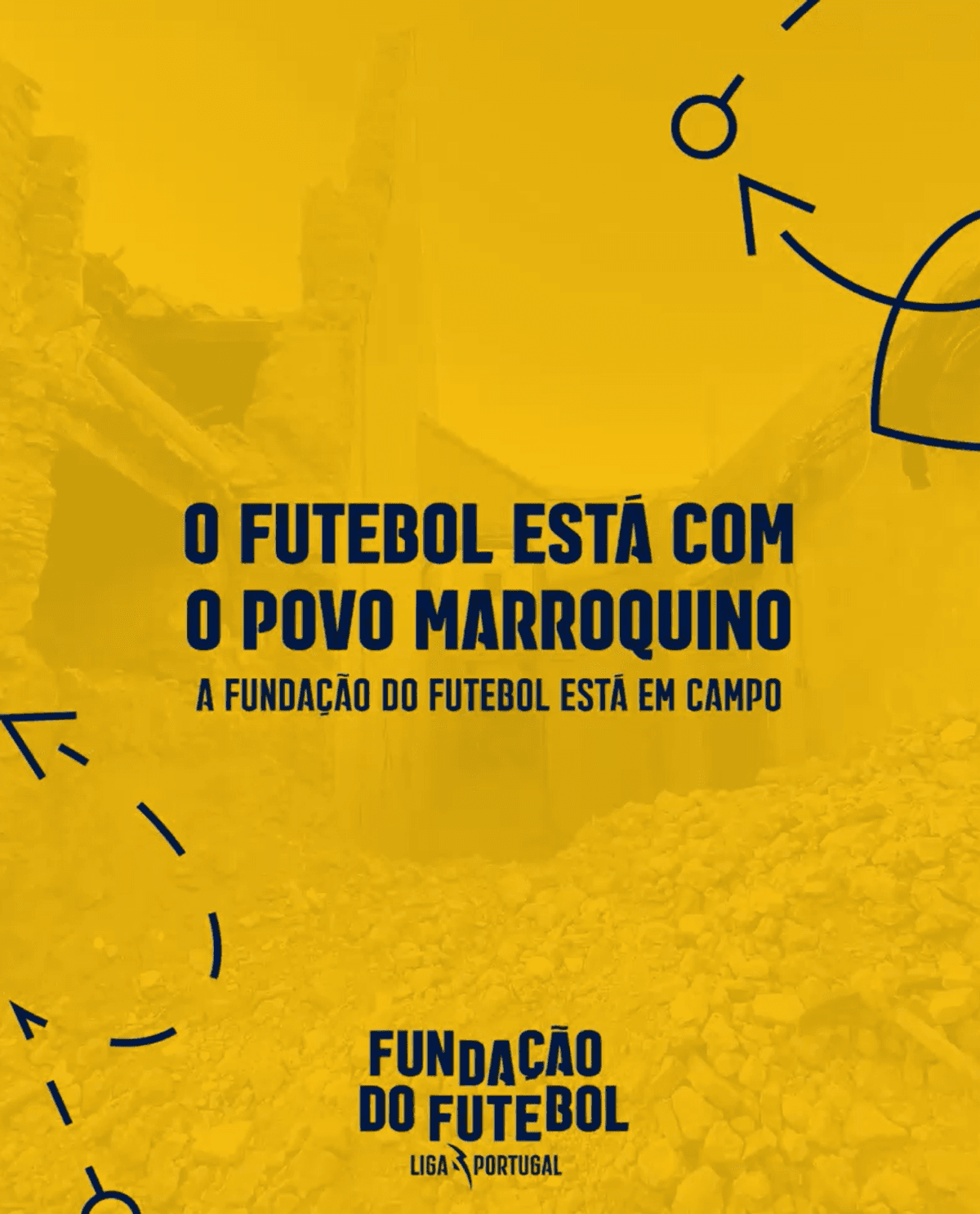 Fundação do Futebol dá a cara pela ajuda a Marrocos