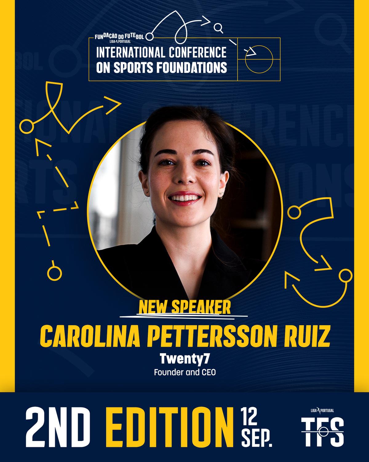 Carolina Pettersson Ruiz repete presença no Congresso Internacional de Fundações Desportivas