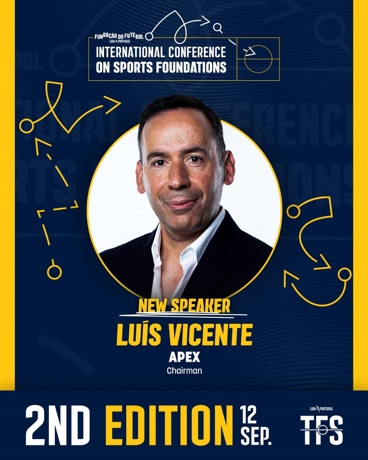 Luís Vicente no elenco do 2º Congresso Internacional de Fundações Desportivas