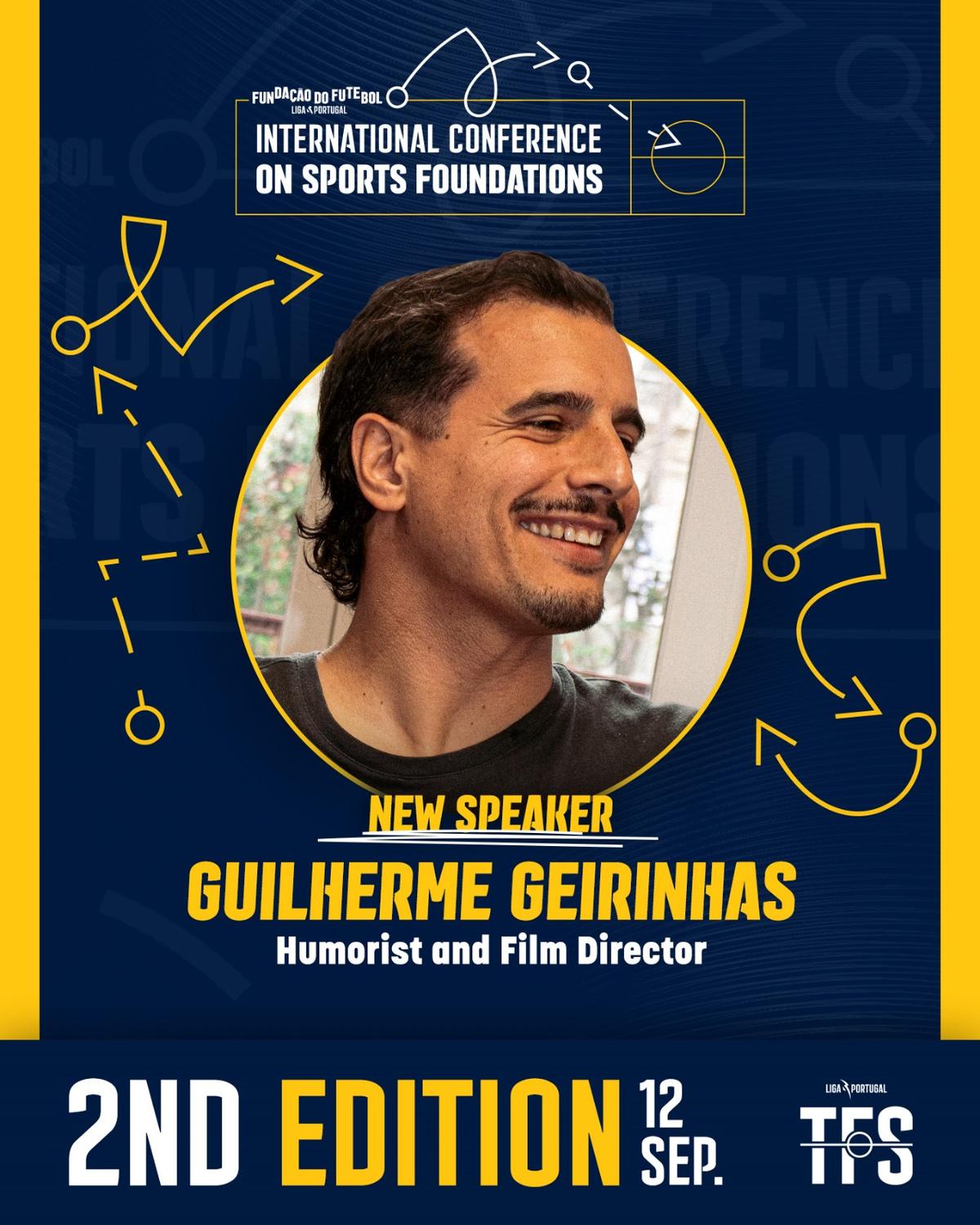 Guilherme Geirinhas é novidade no 2º Congresso Internacional de Fundações Desportivas