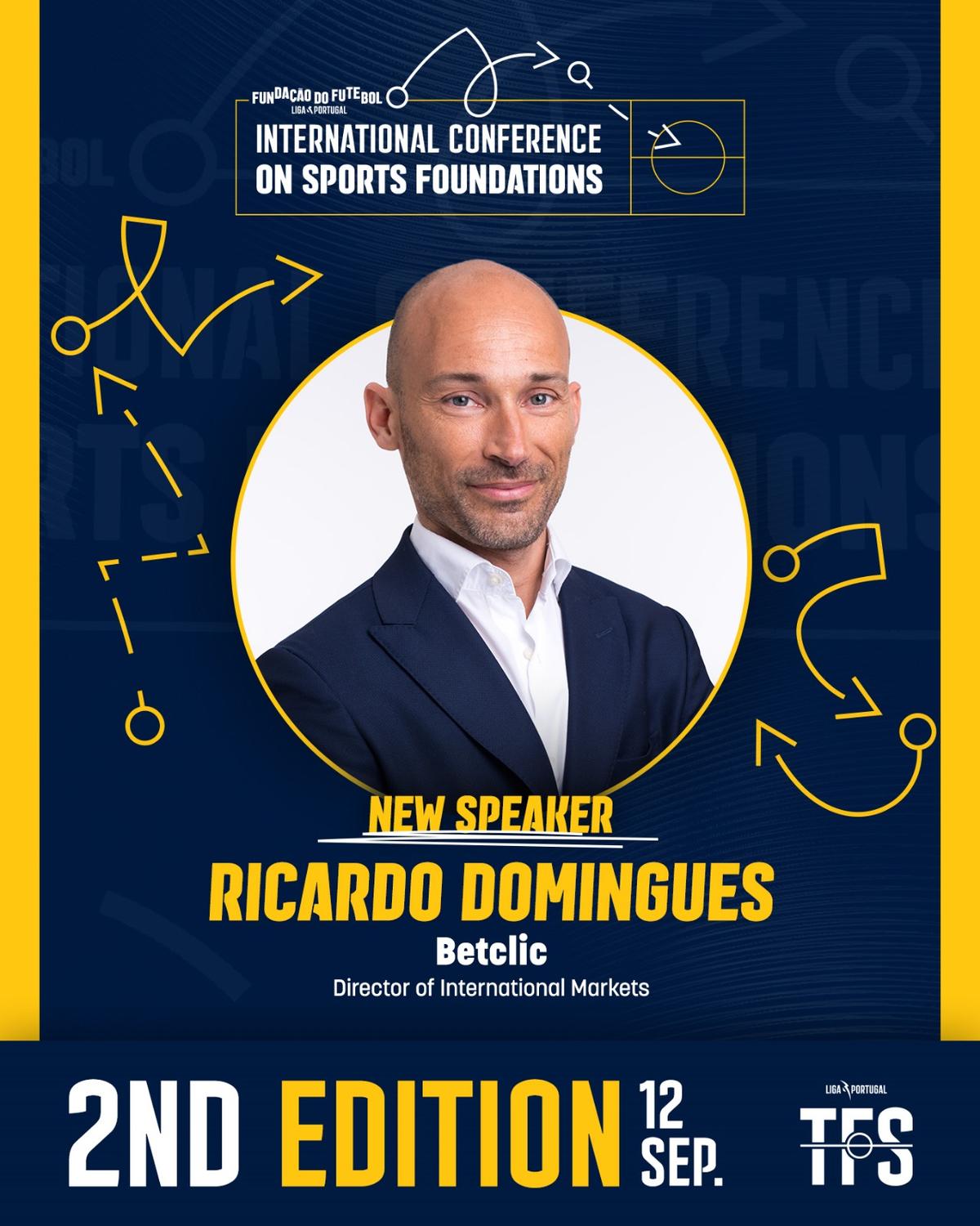 Ricardo Domingues em destaque no 2º Congresso Internacional de Fundações Desportivas