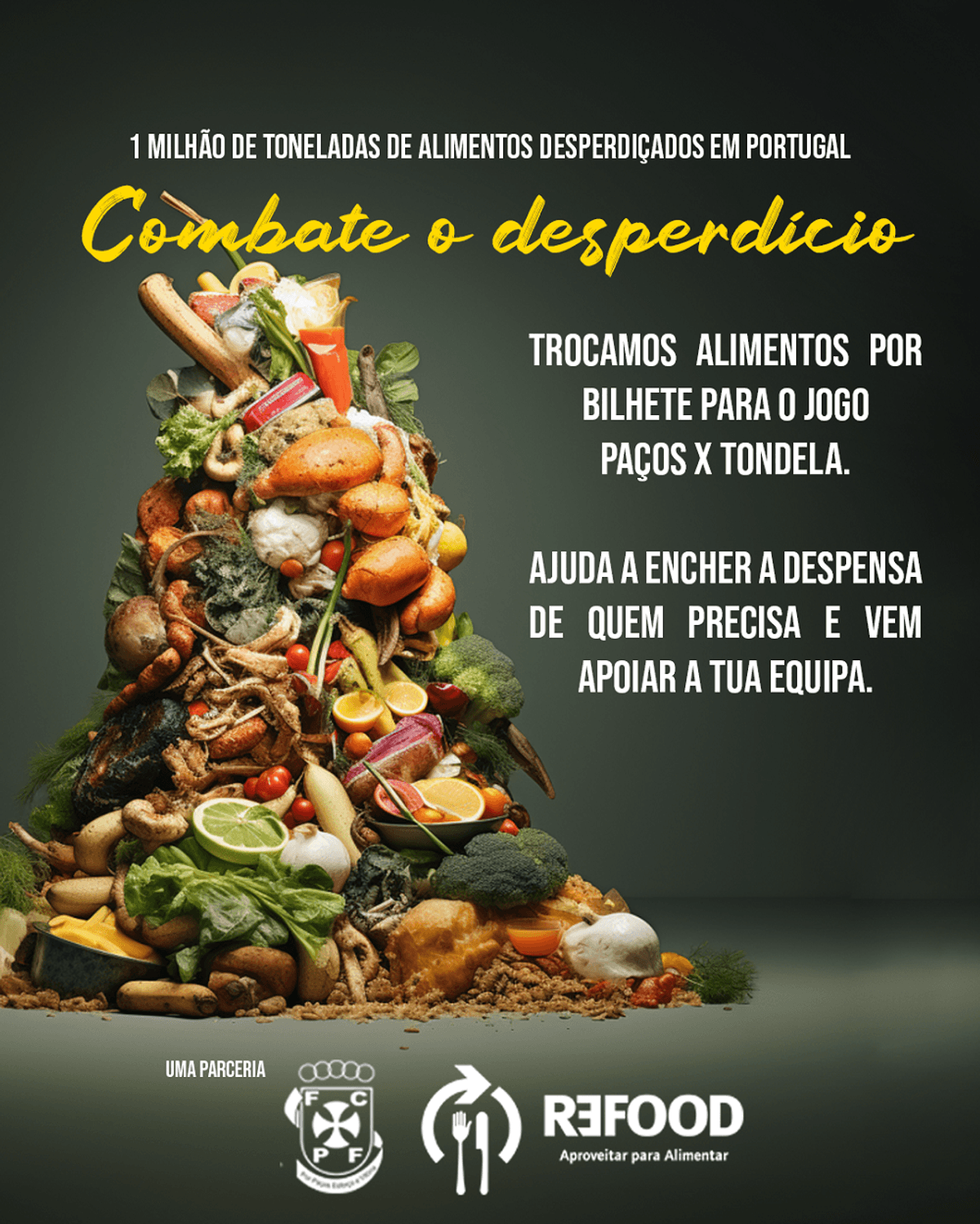 FC P. Ferreira combate desperdício alimentar