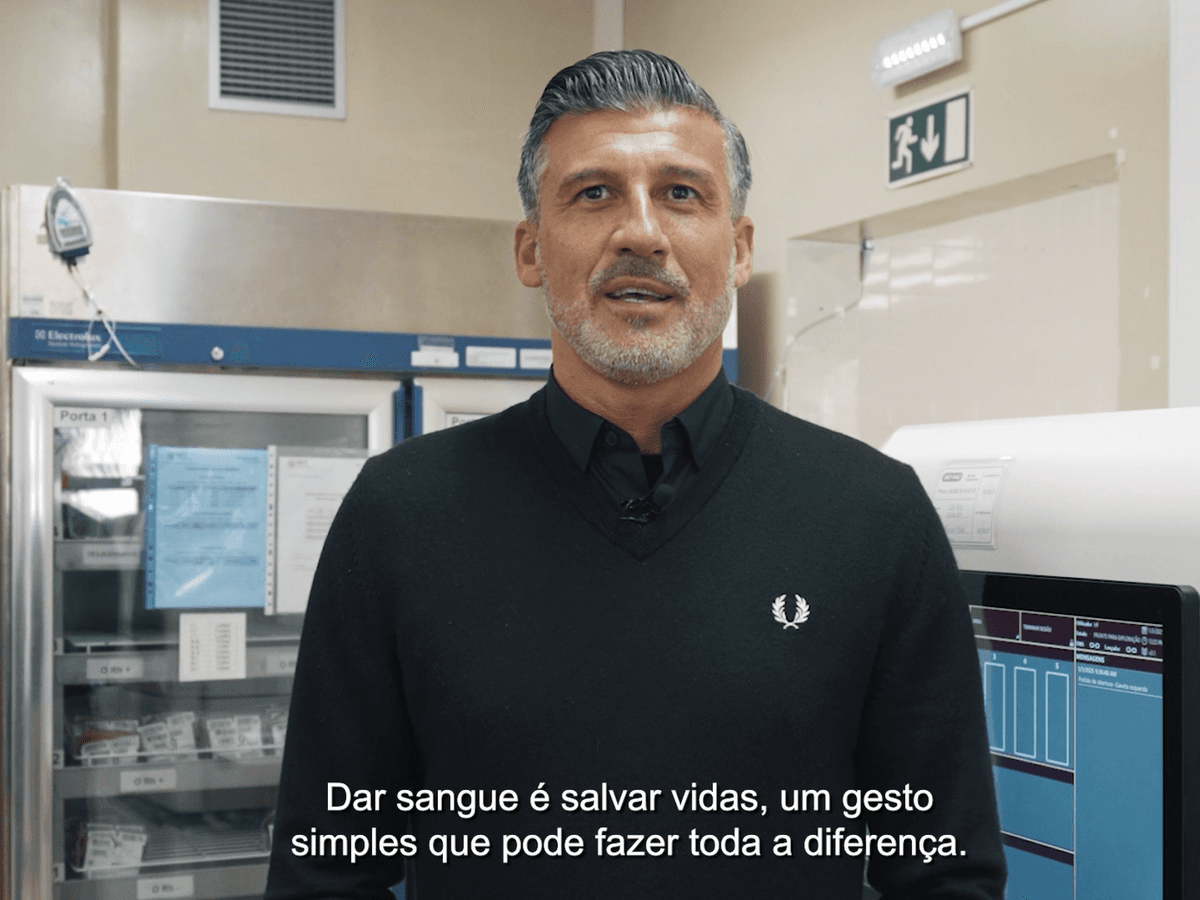 Nelson Pereira protagoniza novo apelo à doação de sangue