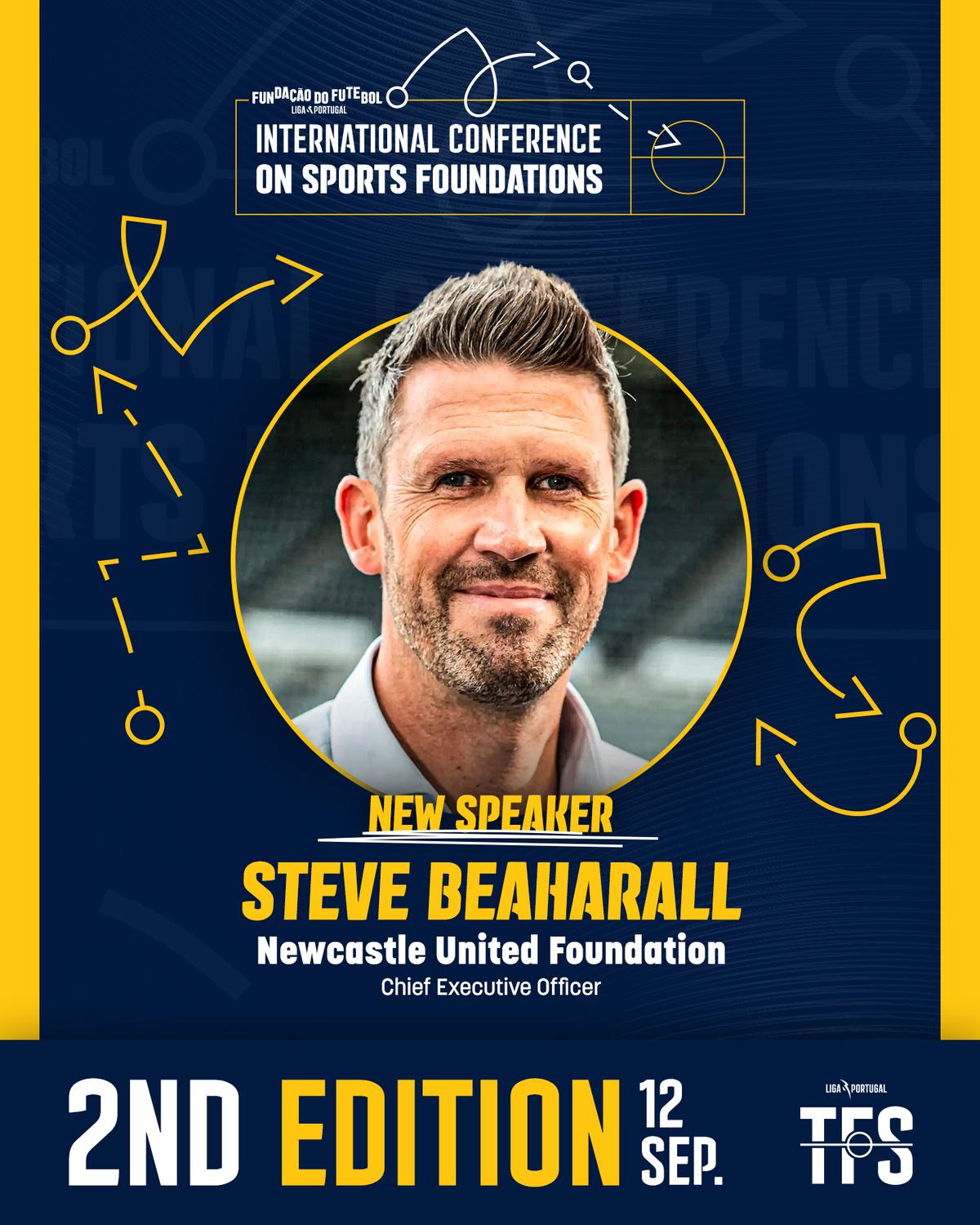 Steve Beharall confirmado no 2º Congresso Internacional de Fundações Desportivas