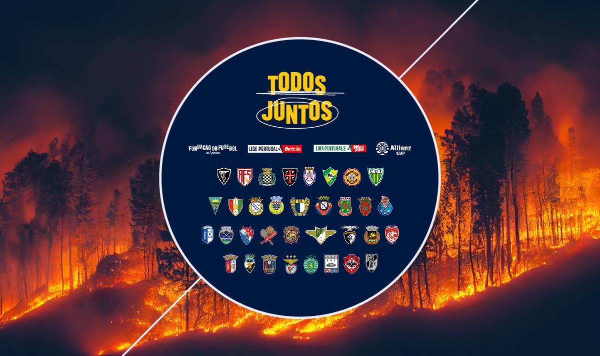 Futebol Profissional unido na luta contra os incêndios 